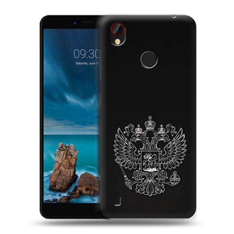 Силиконовый чехол на ZTE Blade A7 Vita с принтом Герб России Силиконовый чехол на ZTE Blade A7 Vita с принтом Герб России