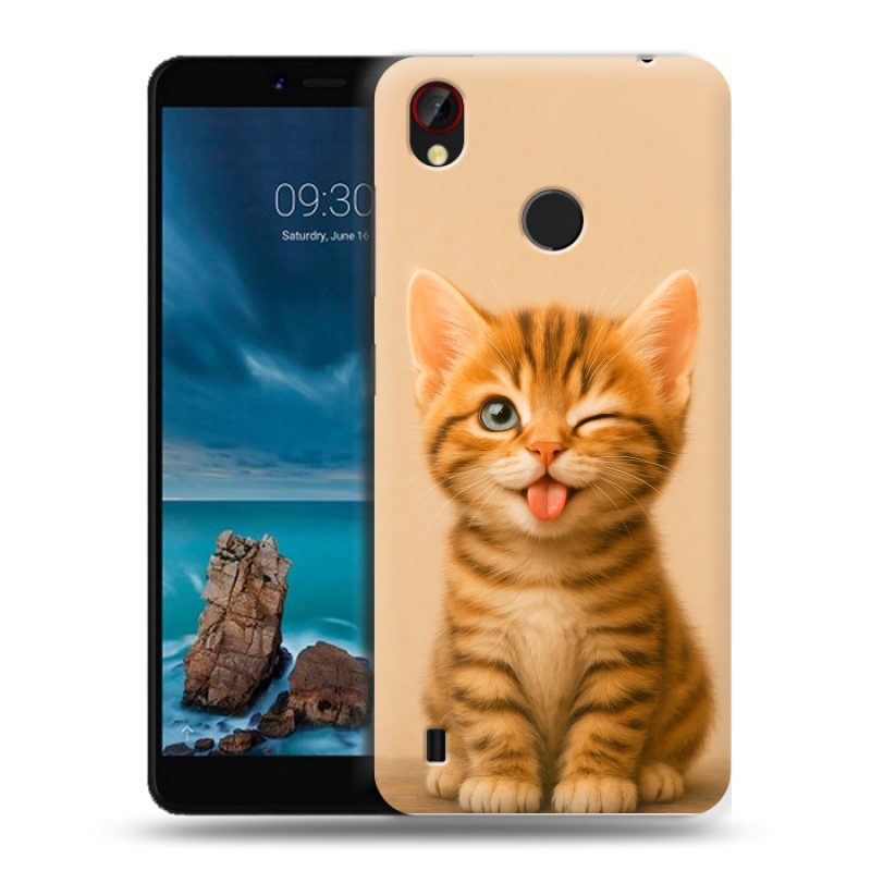 Силиконовый чехол на ZTE Blade A7 Vita с принтом котенок Силиконовый чехол на ZTE Blade A7 Vita с принтом котенок