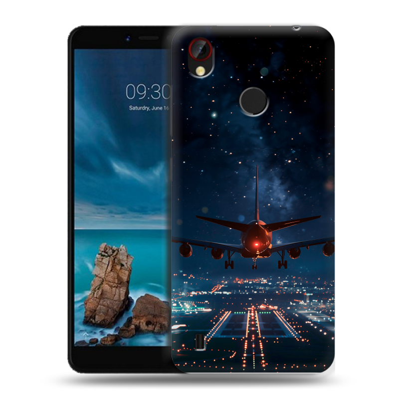 Силиконовый чехол на ZTE Blade A7 Vita с принтом самолет Силиконовый чехол на ZTE Blade A7 Vita с принтом самолет