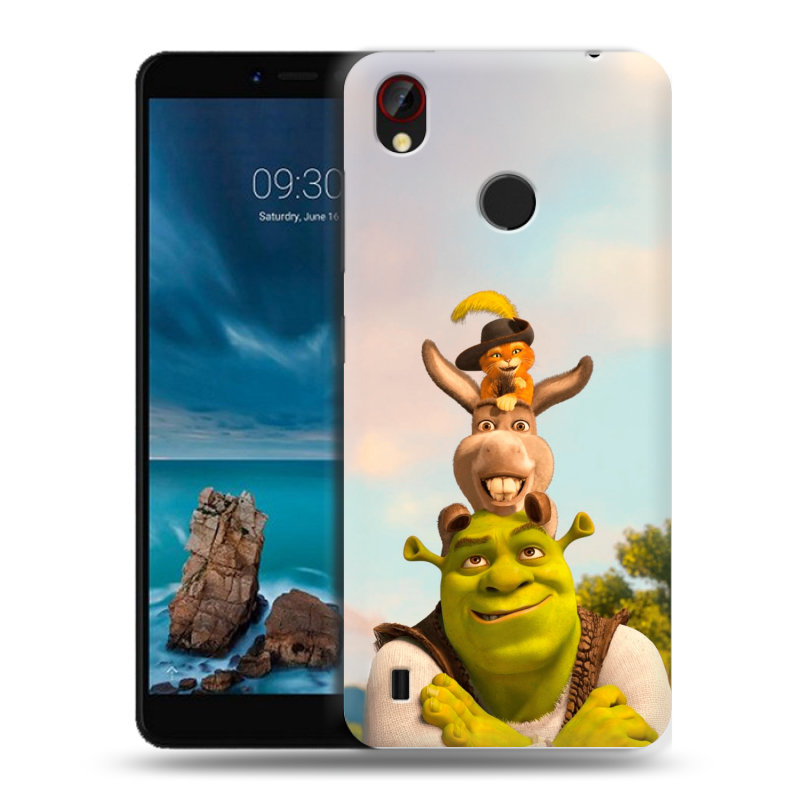Силиконовый чехол на ZTE Blade A7 Vita с принтом Шрек Shrek Силиконовый чехол на ZTE Blade A7 Vita с принтом Шрек Shrek