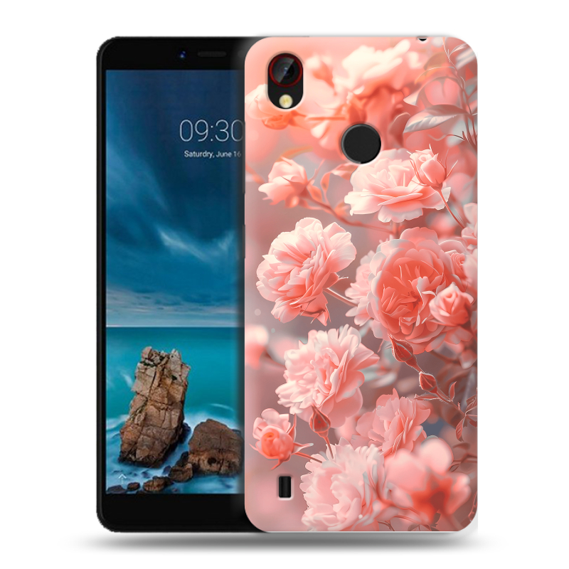 Силиконовый чехол на ZTE Blade A7 Vita с принтом Розы цветы Силиконовый чехол на ZTE Blade A7 Vita с принтом Розы цветы