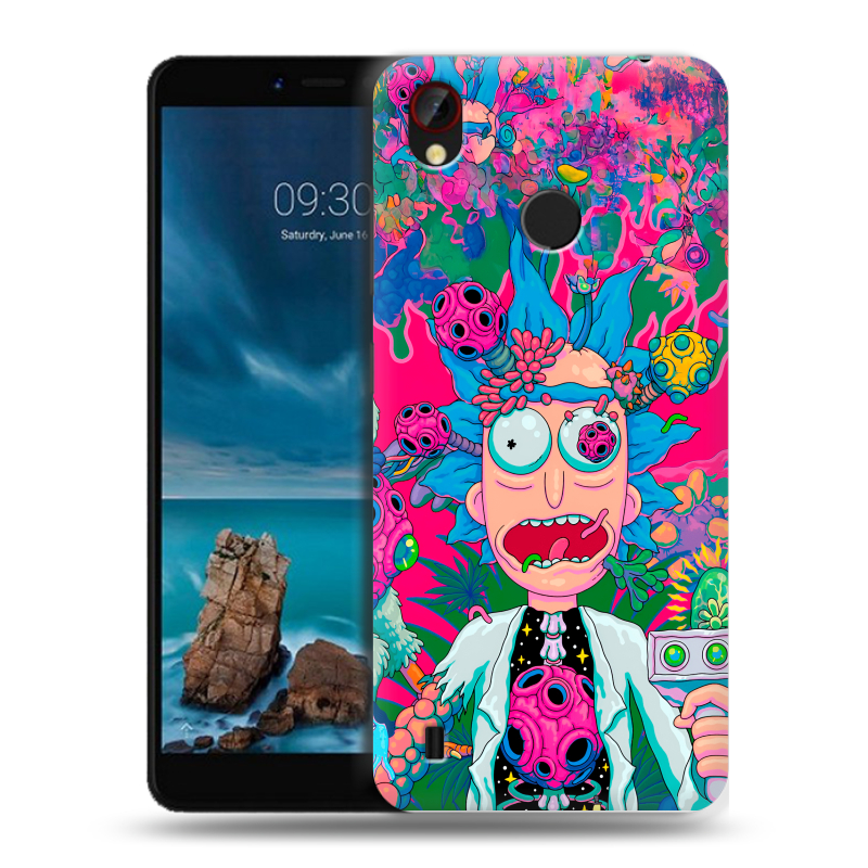 Силиконовый чехол на ZTE Blade A7 Vita с принтом Рик и Морти Rick Morty Силиконовый чехол на ZTE Blade A7 Vita с принтом Рик и Морти Rick Morty