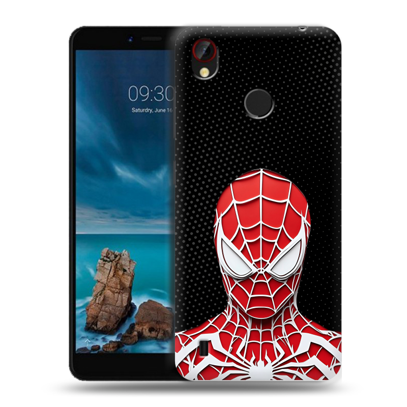 Силиконовый чехол на ZTE Blade A7 Vita с принтом человек паук spiderman Силиконовый чехол на ZTE Blade A7 Vita с принтом человек паук spiderman