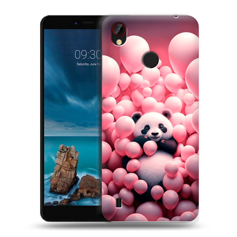 Силиконовый чехол на ZTE Blade A7 Vita с принтом Панда Силиконовый чехол на ZTE Blade A7 Vita с принтом Панда