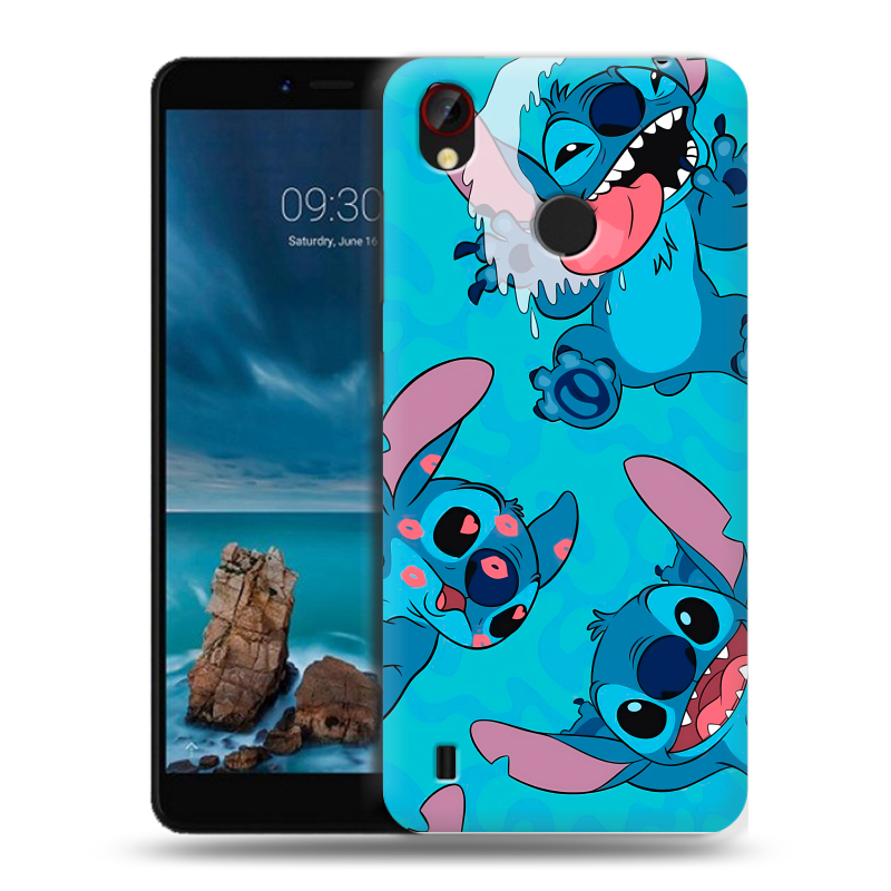 Силиконовый чехол на ZTE Blade A7 Vita с принтом Лило и Стич Силиконовый чехол на ZTE Blade A7 Vita с принтом Лило и Стич