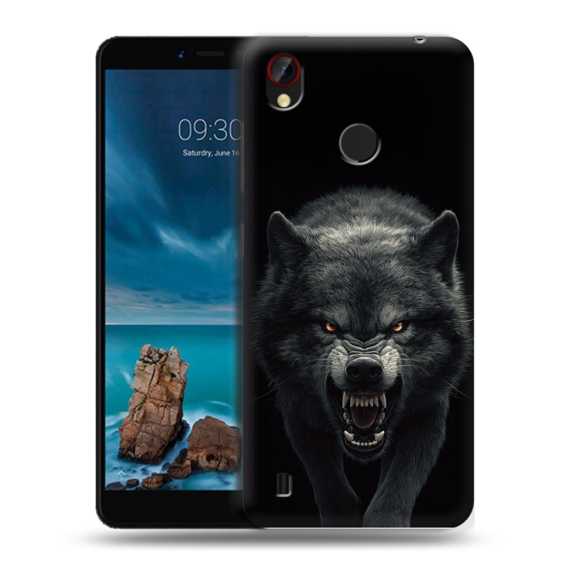 Силиконовый чехол на ZTE Blade A7 Vita с принтом Волк Силиконовый чехол на ZTE Blade A7 Vita с принтом Волк