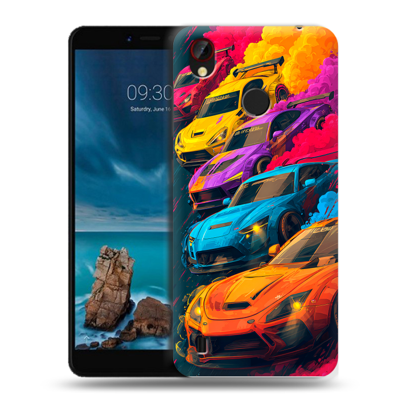 Силиконовый чехол на ZTE Blade A7 Vita с принтом Тачки Силиконовый чехол на ZTE Blade A7 Vita с принтом Тачки