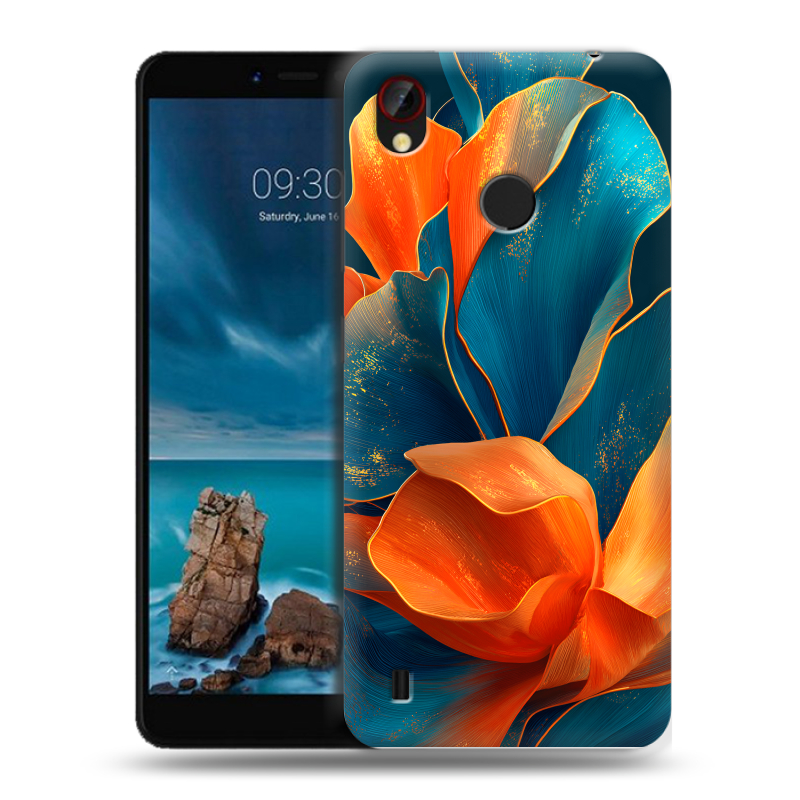 Силиконовый чехол на ZTE Blade A7 Vita с принтом Цветы Силиконовый чехол на ZTE Blade A7 Vita с принтом Цветы