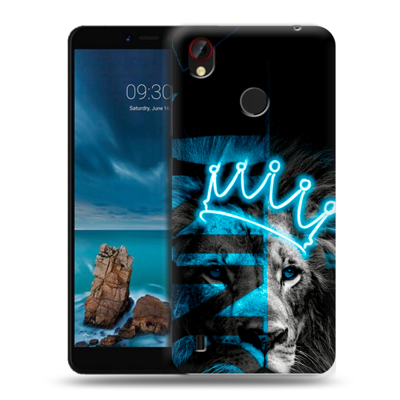 Силиконовый чехол на ZTE Blade A7 Vita с принтом Король лев Силиконовый чехол на ZTE Blade A7 Vita с принтом Король лев
