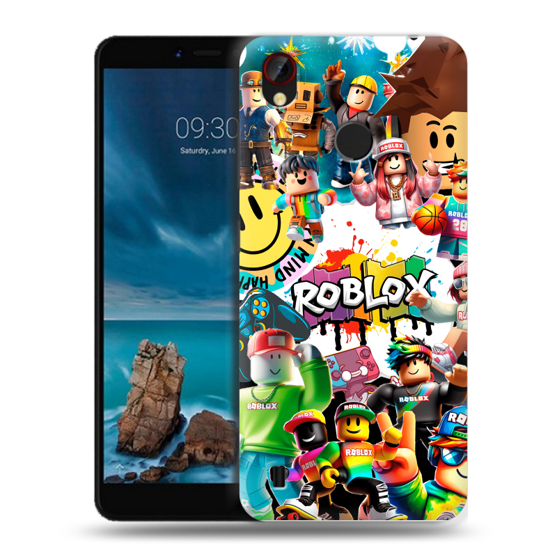 Силиконовый чехол на ZTE Blade A7 Vita с принтом Roblox Роблокс Силиконовый чехол на ZTE Blade A7 Vita с принтом Roblox Роблокс