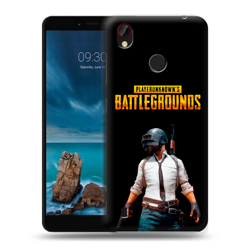 Силиконовый чехол на ZTE Blade A7 Vita с принтом PUGB ПАГБ Силиконовый чехол на ZTE Blade A7 Vita с принтом PUGB ПАГБ