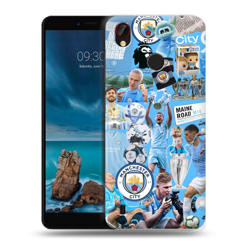 Силиконовый чехол на ZTE Blade A7 Vita с принтом Man City Манчестер Сити Силиконовый чехол на ZTE Blade A7 Vita с принтом Man City Манчестер Сити