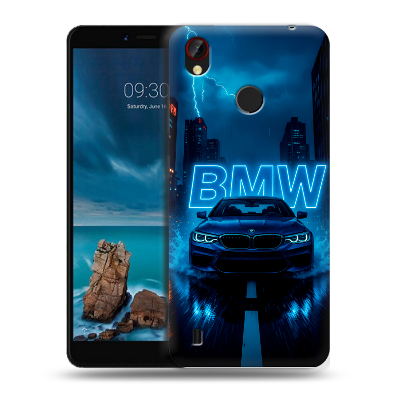 Силиконовый чехол на ZTE Blade A7 Vita с принтом BMW БМВ Силиконовый чехол на ZTE Blade A7 Vita с принтом BMW БМВ