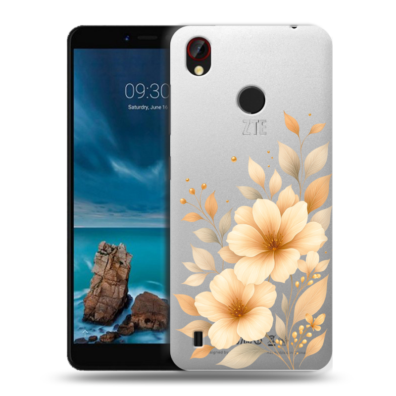 Силиконовый чехол на ZTE Blade A7 Vita с принтом для девушки Силиконовый чехол на ZTE Blade A7 Vita с принтом для девушки