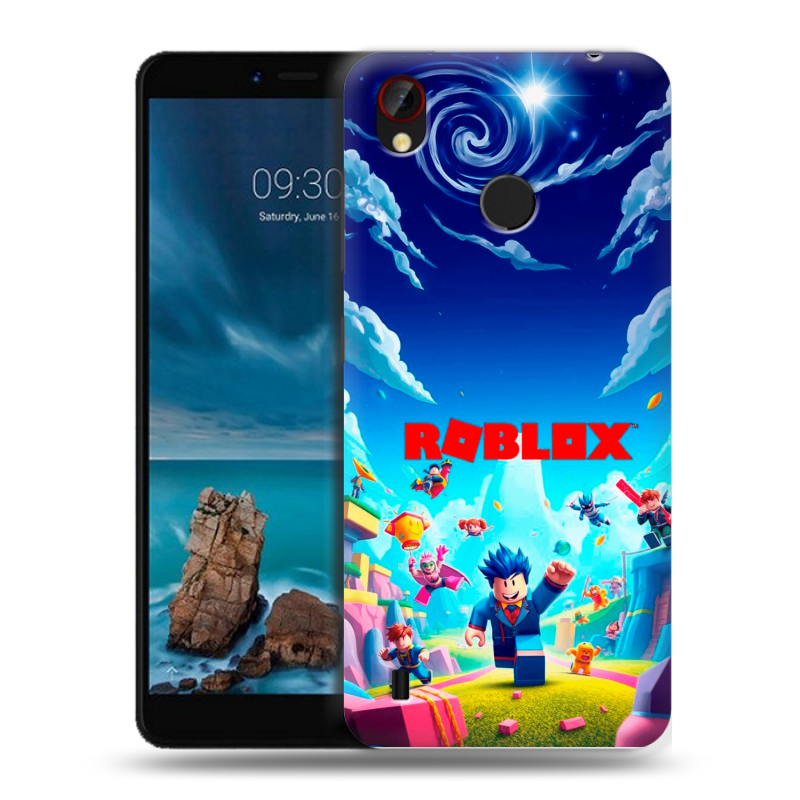 Силиконовый чехол на ZTE Blade A7 Vita с принтом Roblox Роблокс Силиконовый чехол на ZTE Blade A7 Vita с принтом Roblox Роблокс