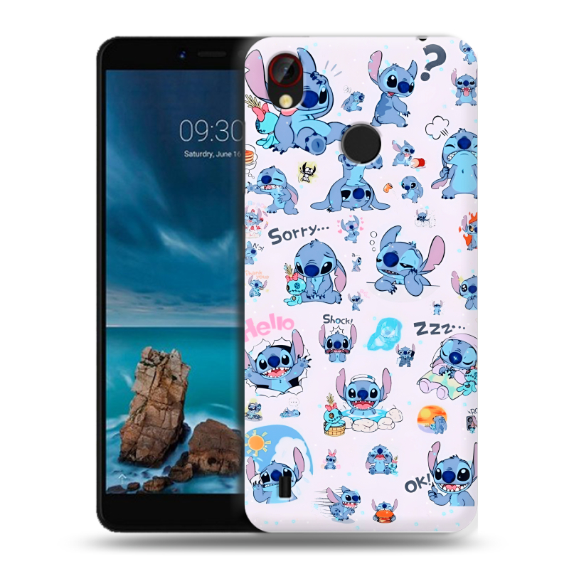 Силиконовый чехол на ZTE Blade A7 Vita с принтом Лило и Стич Силиконовый чехол на ZTE Blade A7 Vita с принтом Лило и Стич