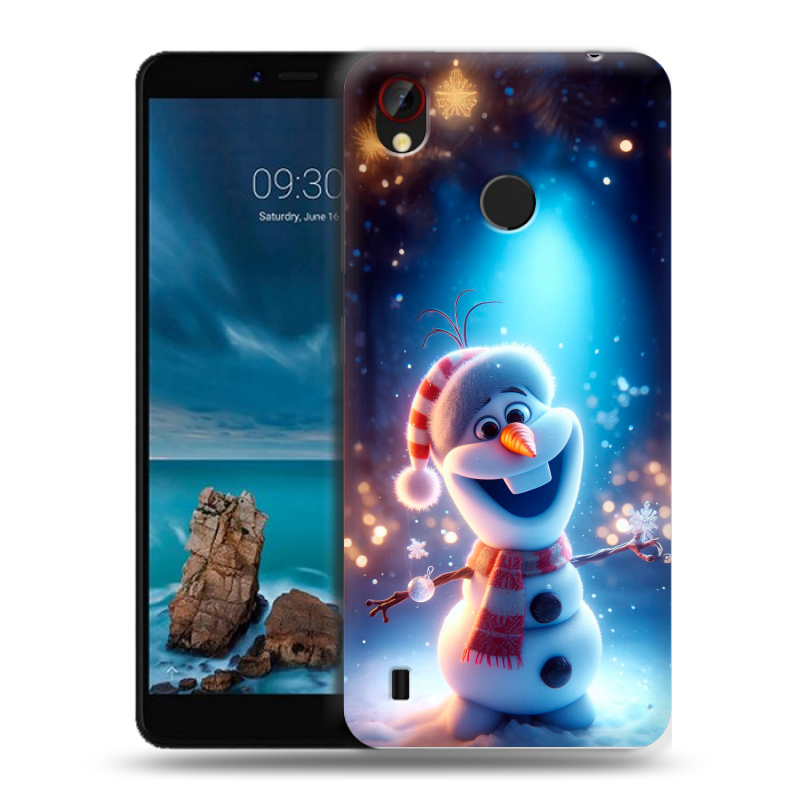 Силиконовый чехол на ZTE Blade A7 Vita с принтом Новый год Силиконовый чехол на ZTE Blade A7 Vita с принтом Новый год