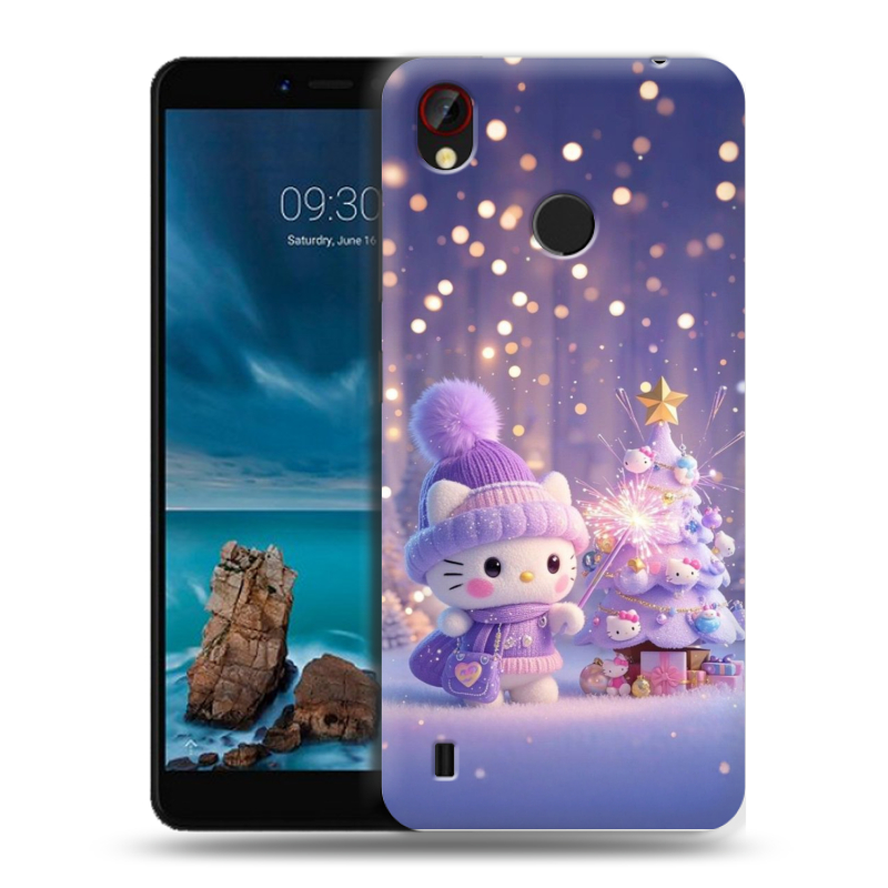 Силиконовый чехол на ZTE Blade A7 Vita с принтом Новый год Силиконовый чехол на ZTE Blade A7 Vita с принтом Новый год