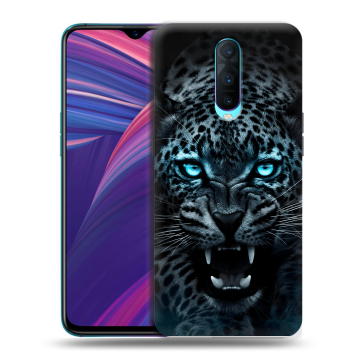 Силиконовый чехол на OPPO RX17 Pro с принтом Темный леопард Силиконовый чехол на OPPO RX17 Pro с принтом Темный леопард