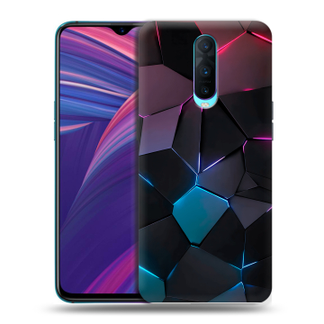 Силиконовый чехол на OPPO RX17 Pro с принтом Геометрия неона Силиконовый чехол на OPPO RX17 Pro с принтом Геометрия неона