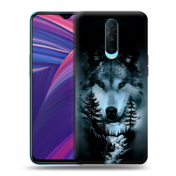 Силиконовый чехол на OPPO RX17 Pro с принтом Лесной волк Силиконовый чехол на OPPO RX17 Pro с принтом Лесной волк