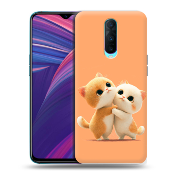 Силиконовый чехол на OPPO RX17 Pro с принтом Милые котики Силиконовый чехол на OPPO RX17 Pro с принтом Милые котики