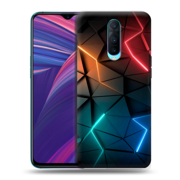 Силиконовый чехол на OPPO RX17 Pro с принтом Абстракция неон Силиконовый чехол на OPPO RX17 Pro с принтом Абстракция неон