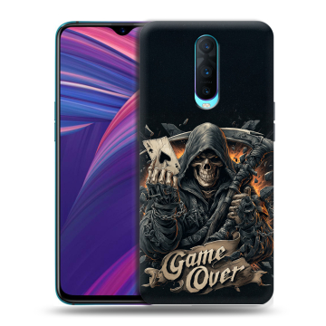 Силиконовый чехол на OPPO RX17 Pro с принтом Скелет карты Силиконовый чехол на OPPO RX17 Pro с принтом Скелет карты