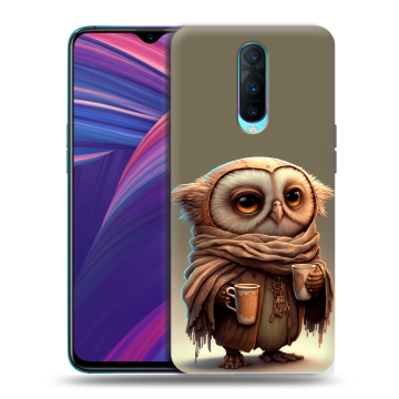 Силиконовый чехол на OPPO RX17 Pro с принтом Сова Силиконовый чехол на OPPO RX17 Pro с принтом Сова