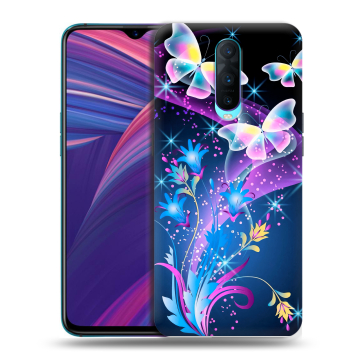 Силиконовый чехол на OPPO RX17 Pro с принтом Бабочки Силиконовый чехол на OPPO RX17 Pro с принтом Бабочки