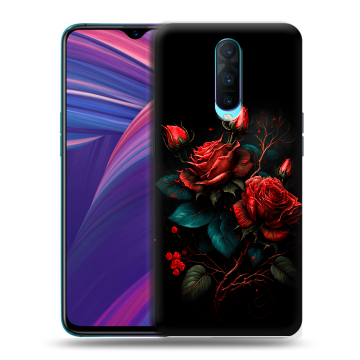 Силиконовый чехол на OPPO RX17 Pro с принтом Розы красные Силиконовый чехол на OPPO RX17 Pro с принтом Розы красные