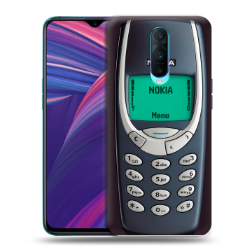 Силиконовый чехол на OPPO RX17 Pro с принтом Старый телефон Силиконовый чехол на OPPO RX17 Pro с принтом Старый телефон