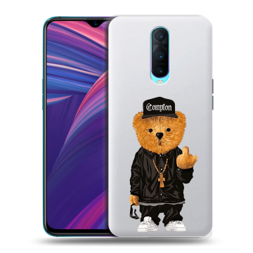 Силиконовый чехол на OPPO RX17 Pro с принтом Мишка Силиконовый чехол на OPPO RX17 Pro с принтом Мишка