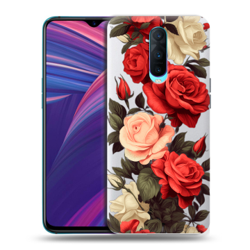 Силиконовый чехол на OPPO RX17 Pro с принтом Розы Силиконовый чехол на OPPO RX17 Pro с принтом Розы