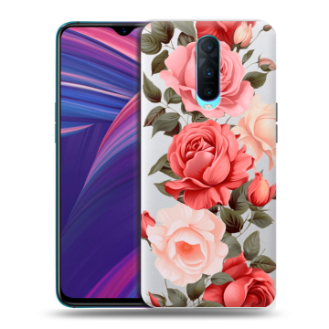 Силиконовый чехол на OPPO RX17 Pro с принтом Розы Силиконовый чехол на OPPO RX17 Pro с принтом Розы