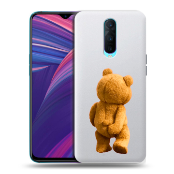 Силиконовый чехол на OPPO RX17 Pro с принтом Медведь Силиконовый чехол на OPPO RX17 Pro с принтом Медведь