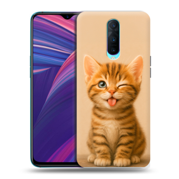 Силиконовый чехол на OPPO RX17 Pro с принтом котенок Силиконовый чехол на OPPO RX17 Pro с принтом котенок