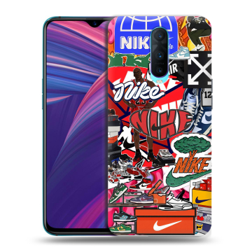 Силиконовый чехол на OPPO RX17 Pro с принтом Найк Nike яркий Силиконовый чехол на OPPO RX17 Pro с принтом Найк Nike яркий