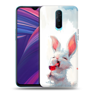 Силиконовый чехол на OPPO RX17 Pro с принтом кролик зайчик Силиконовый чехол на OPPO RX17 Pro с принтом кролик зайчик