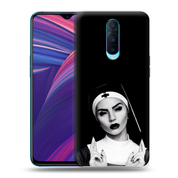 Силиконовый чехол на OPPO RX17 Pro с принтом монашка Силиконовый чехол на OPPO RX17 Pro с принтом монашка