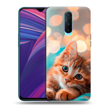 Силиконовый чехол на OPPO RX17 Pro с принтом котик Силиконовый чехол на OPPO RX17 Pro с принтом котик