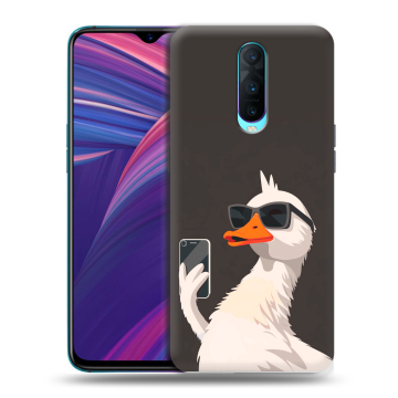 Силиконовый чехол на OPPO RX17 Pro с принтом утка в очках Силиконовый чехол на OPPO RX17 Pro с принтом утка в очках