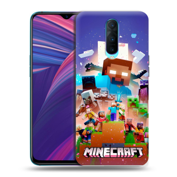 Силиконовый чехол на OPPO RX17 Pro с принтом Майнкрафт Minecraft Силиконовый чехол на OPPO RX17 Pro с принтом Майнкрафт Minecraft