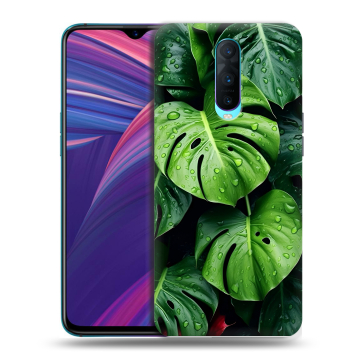 Силиконовый чехол на OPPO RX17 Pro с принтом Листья Силиконовый чехол на OPPO RX17 Pro с принтом Листья