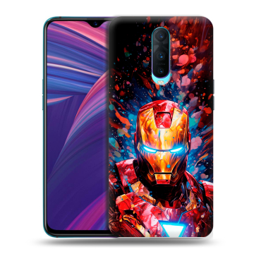 Силиконовый чехол на OPPO RX17 Pro с принтом Железный человек Ironman Силиконовый чехол на OPPO RX17 Pro с принтом Железный человек Ironman