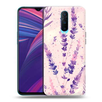 Силиконовый чехол на OPPO RX17 Pro с принтом цветы лаванда Силиконовый чехол на OPPO RX17 Pro с принтом цветы лаванда