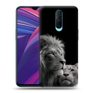 Силиконовый чехол на OPPO RX17 Pro с принтом Лев кошки Силиконовый чехол на OPPO RX17 Pro с принтом Лев кошки