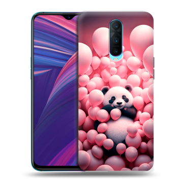 Силиконовый чехол на OPPO RX17 Pro с принтом Панда Силиконовый чехол на OPPO RX17 Pro с принтом Панда