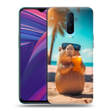 Силиконовый чехол на OPPO RX17 Pro с принтом Капибара Силиконовый чехол на OPPO RX17 Pro с принтом Капибара