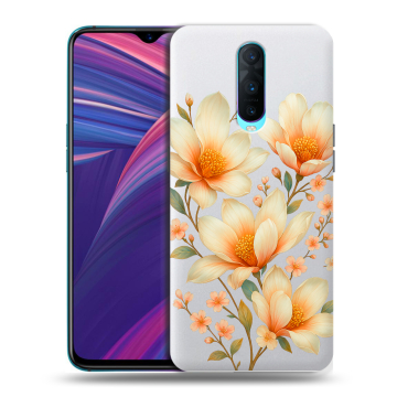 Силиконовый чехол на OPPO RX17 Pro с принтом Цветы Силиконовый чехол на OPPO RX17 Pro с принтом Цветы